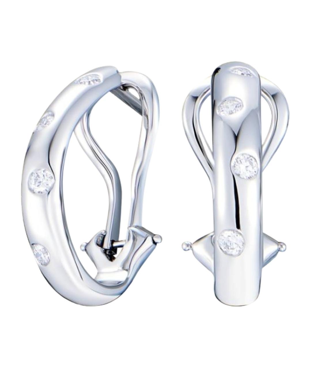 TIFFANY&CO Серебряные платиновые серьги, фото 1