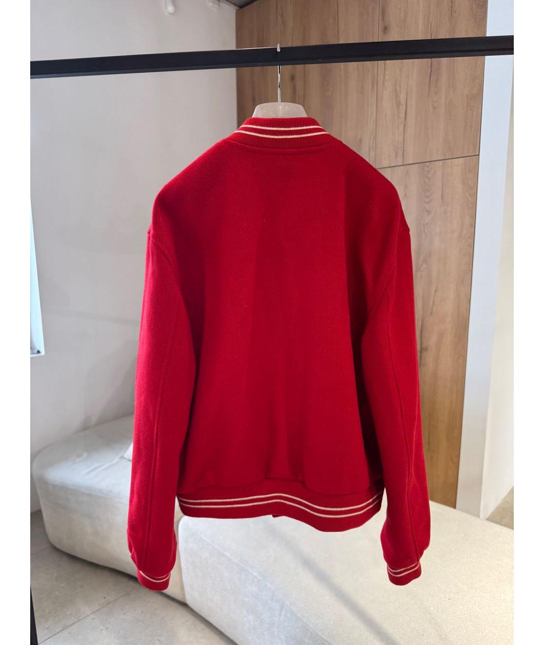 CELINE Красное шерстяное пальто, фото 2