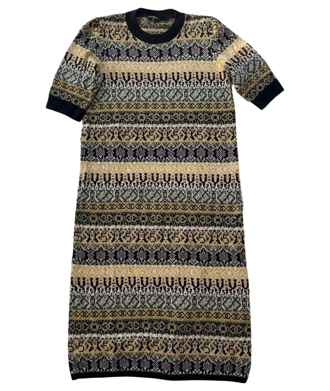 CHANEL Мульти кашемировое платье, фото 1