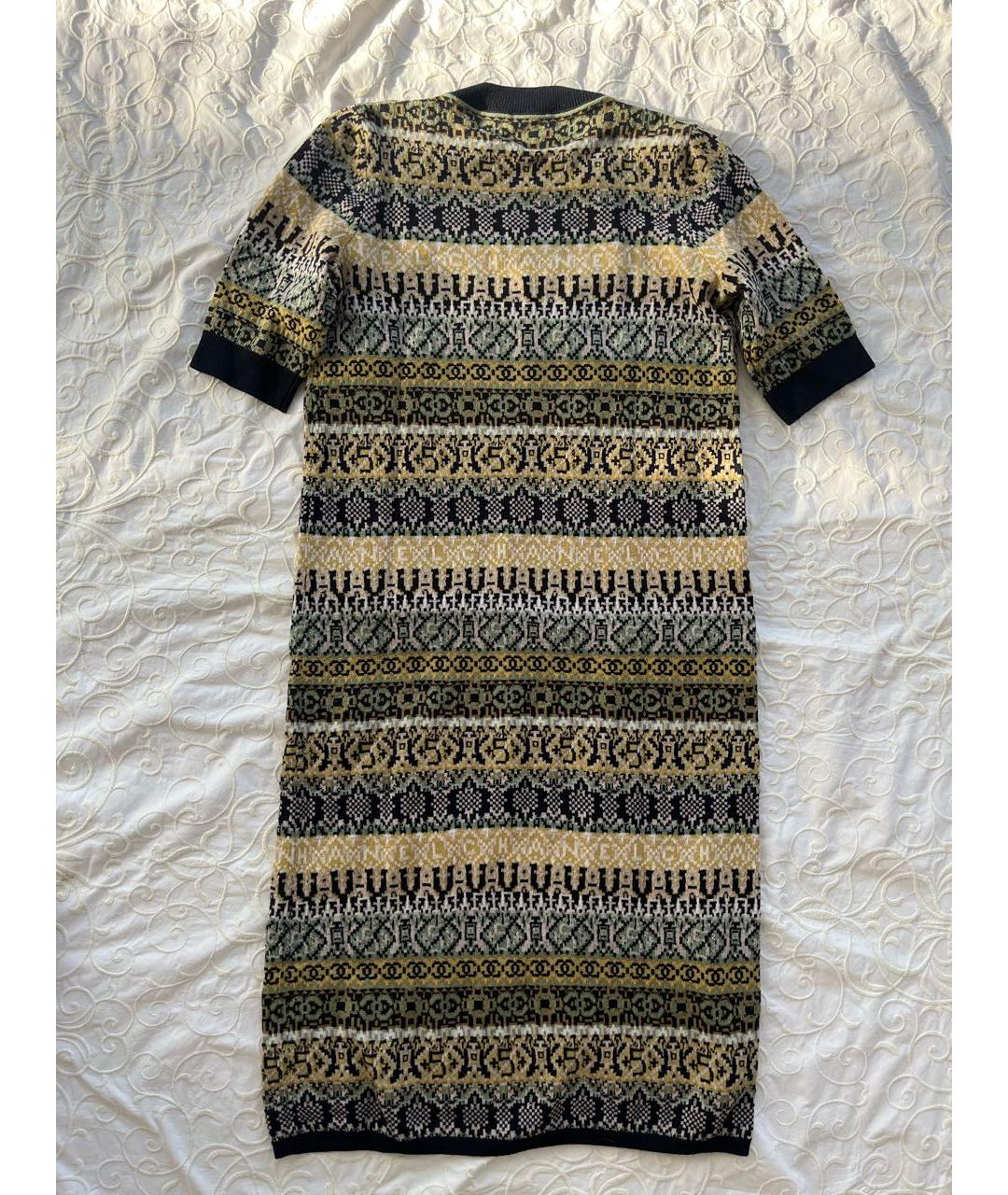 CHANEL Мульти кашемировое платье, фото 2