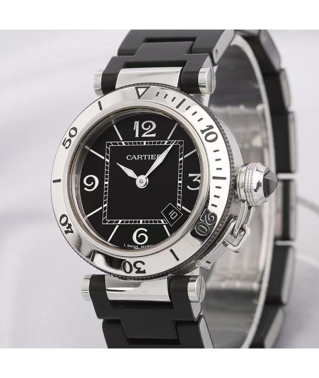 CARTIER Серебряные часы, фото 3