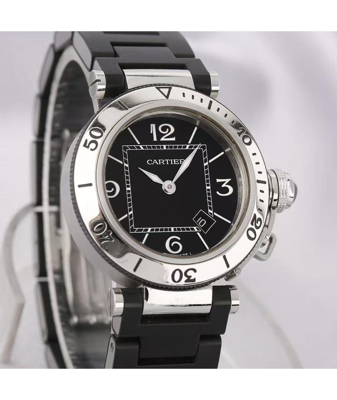 CARTIER Серебряные часы, фото 4