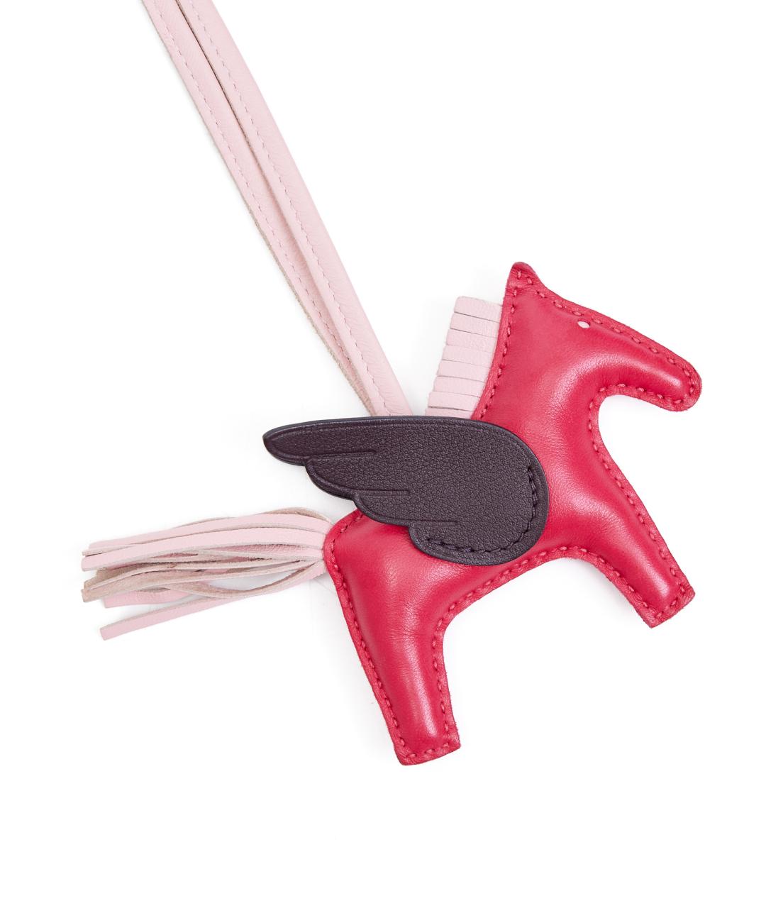HERMES Розовый брелок, фото 2