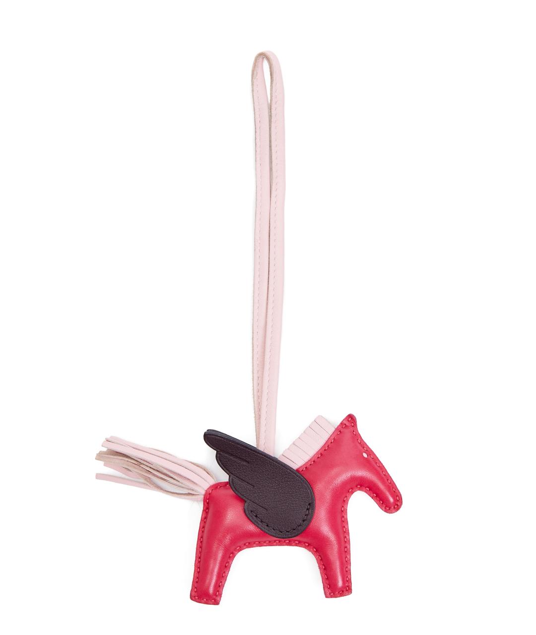 HERMES Розовый брелок, фото 1