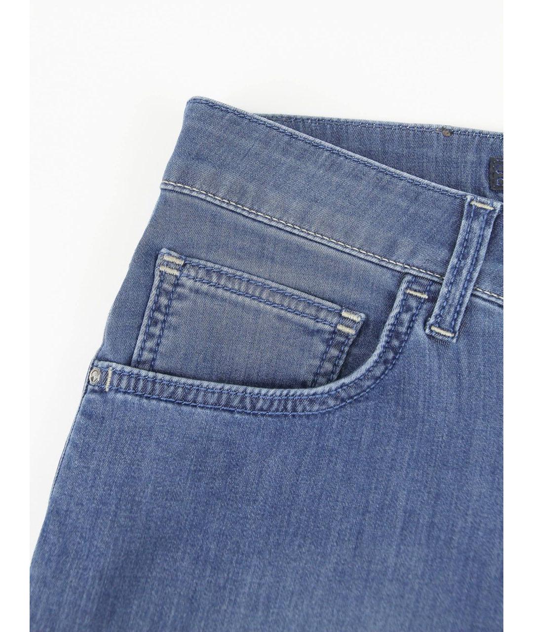 STEFANO RICCI Голубые хлопковые джинсы скинни, фото 6