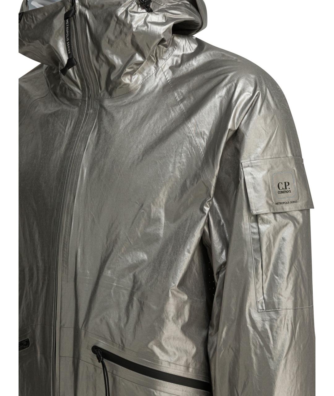 CP COMPANY Серебряная полиэстеровая куртка, фото 4