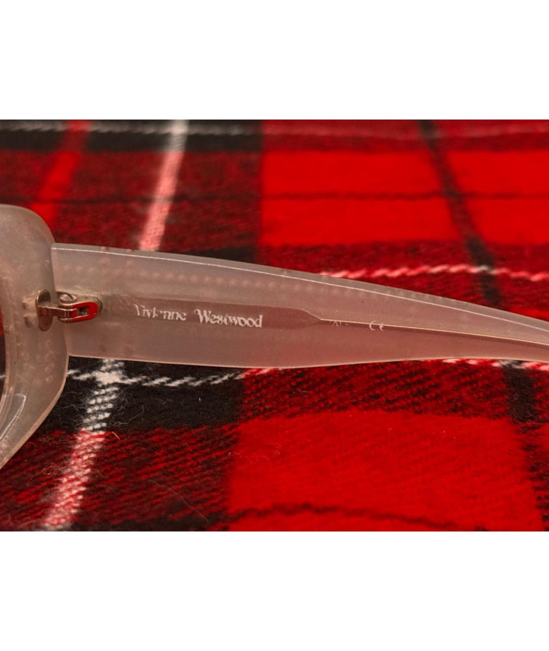 VIVIENNE WESTWOOD Антрацитовые пластиковые солнцезащитные очки, фото 7