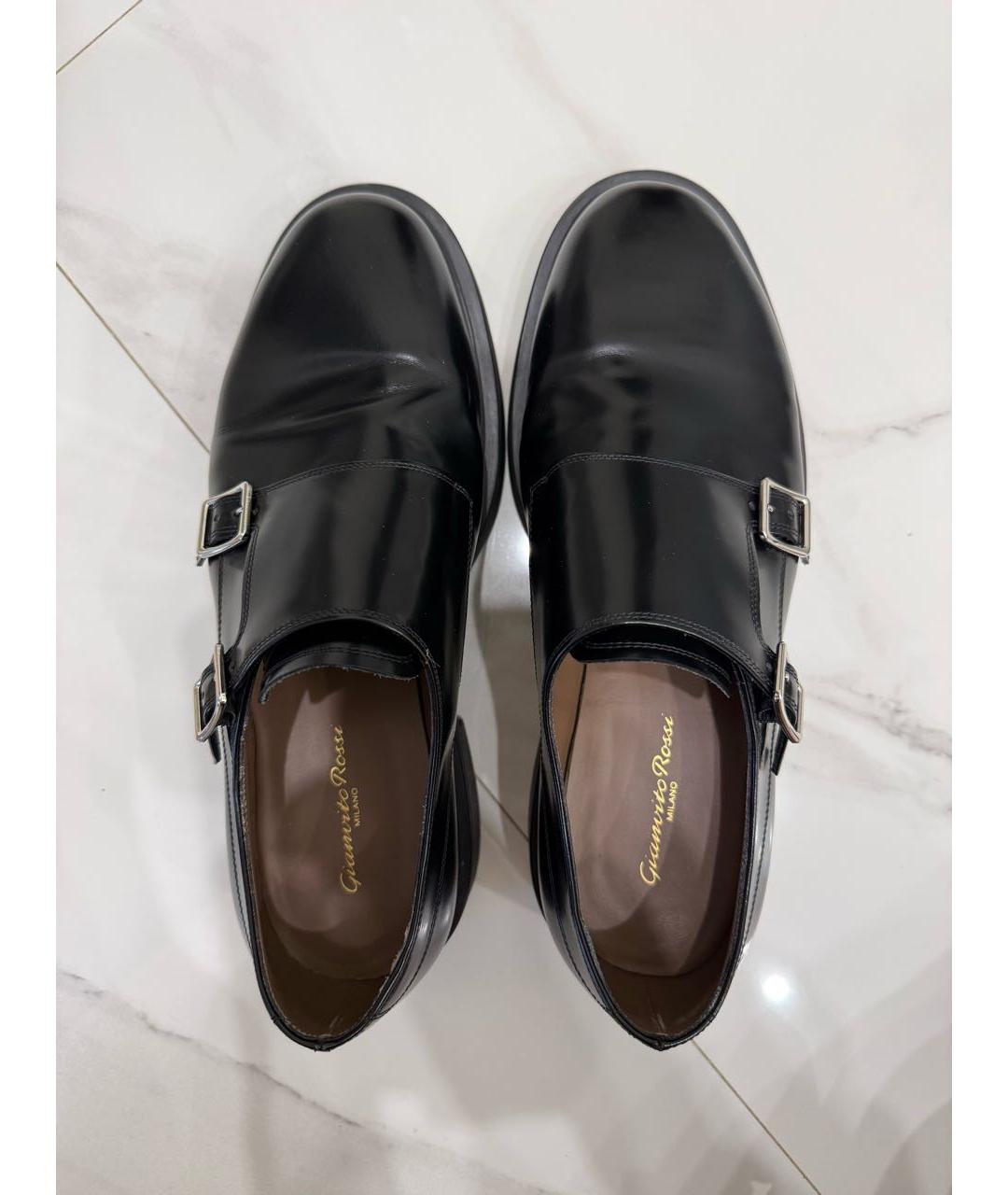 GIANVITO ROSSI Черные кожаные лоферы, фото 3