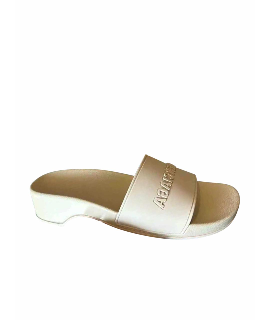 BALENCIAGA Белые босоножки, фото 1