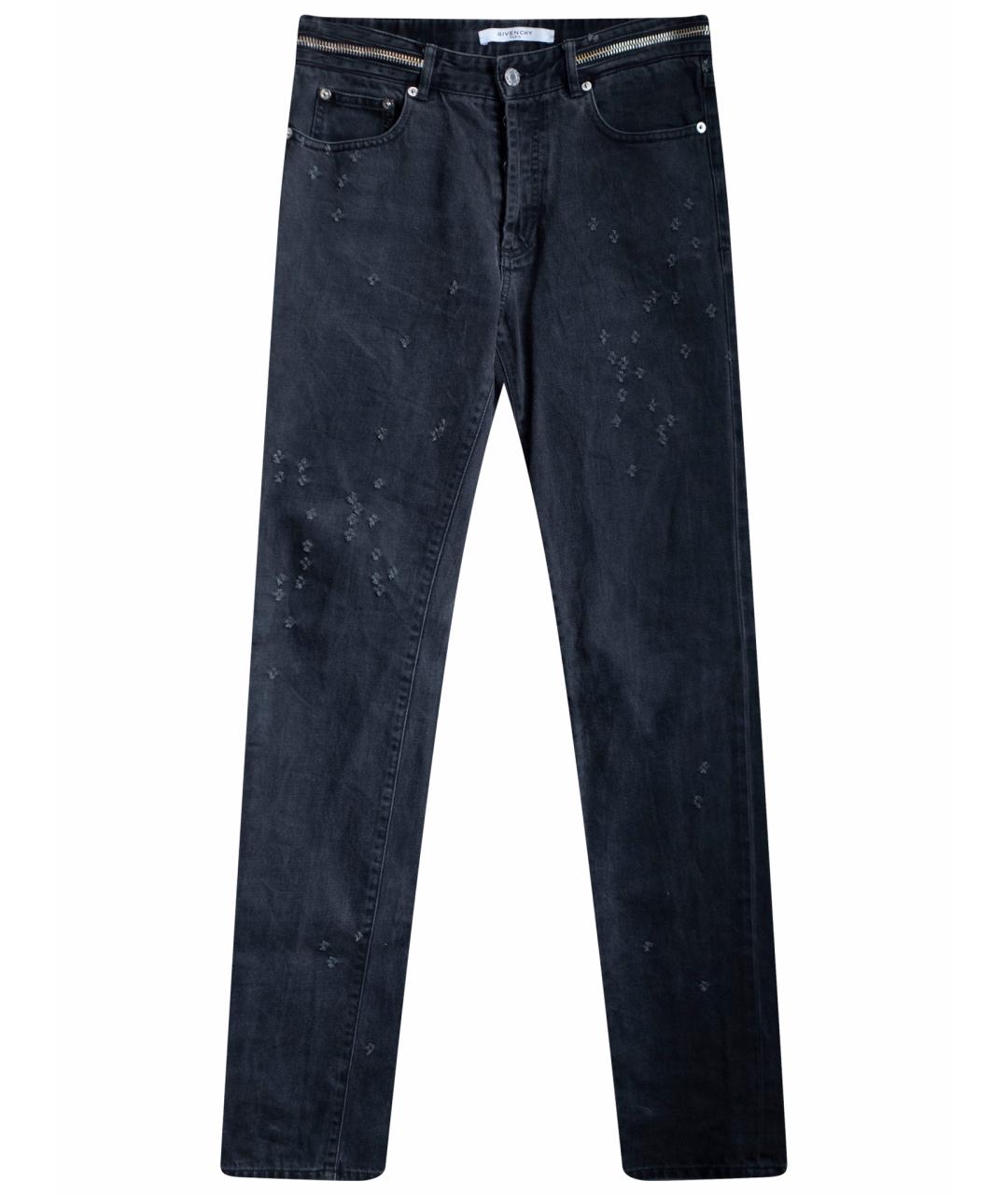 GIVENCHY Серые хлопковые джинсы скинни, фото 1