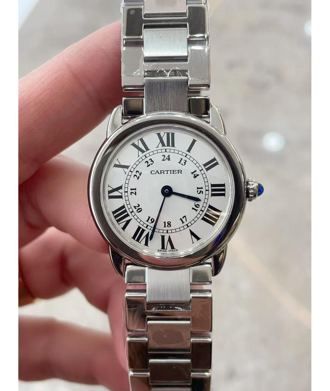 CARTIER Серебряные часы, фото 2