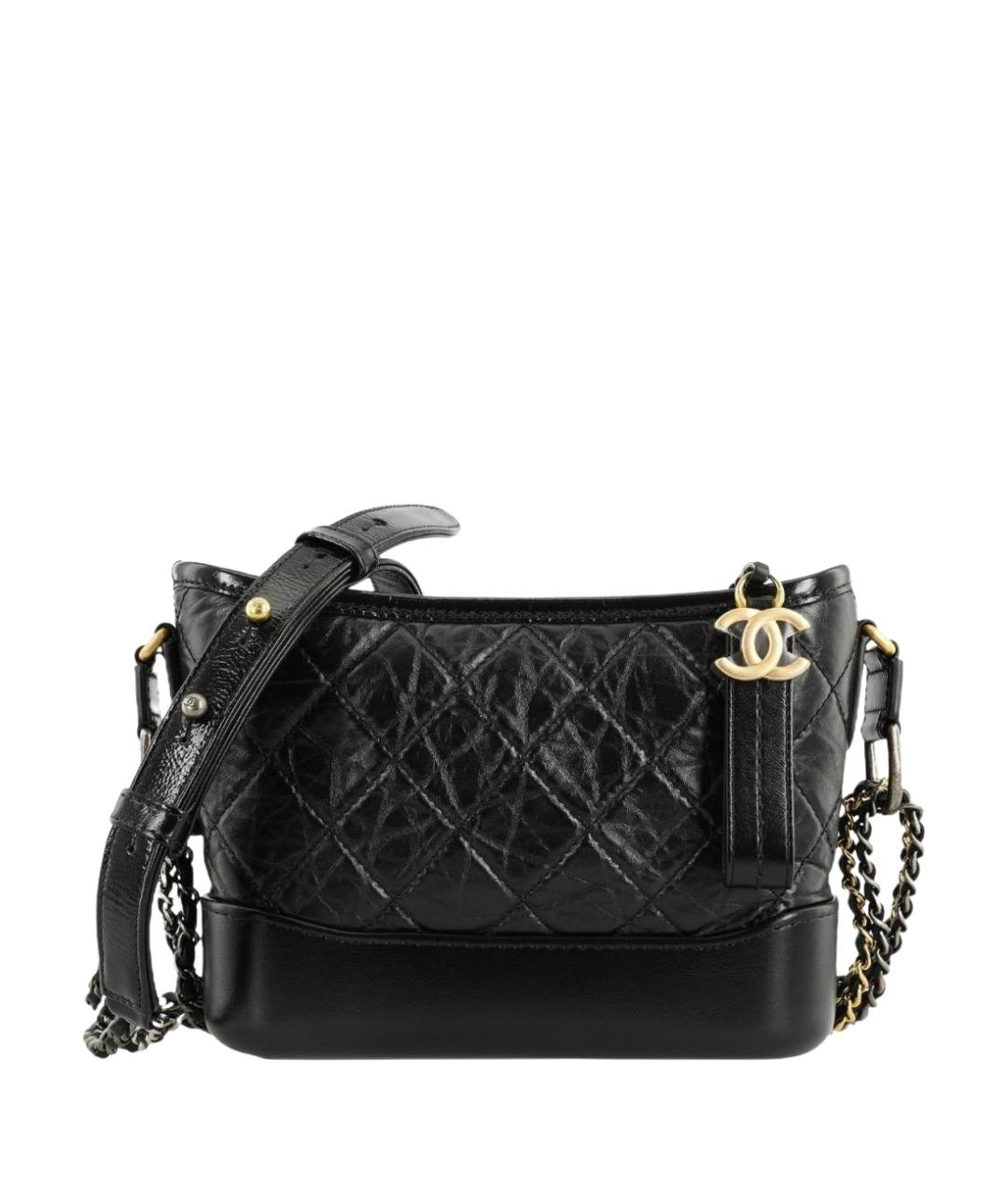 CHANEL Черная кожаная сумка через плечо, фото 1