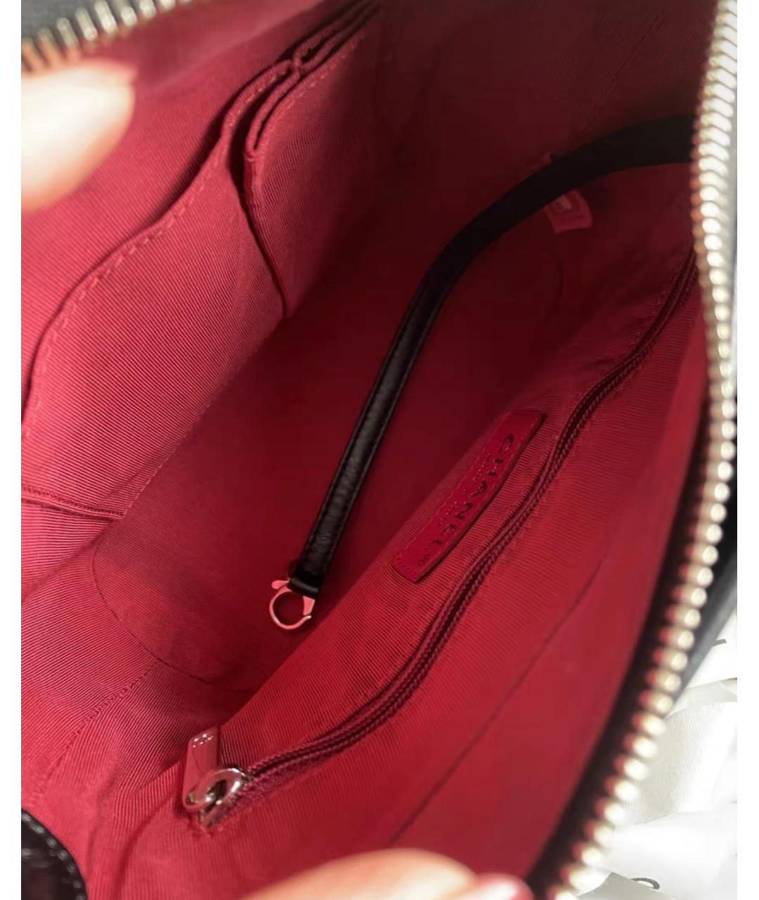 CHANEL Черная кожаная сумка через плечо, фото 7