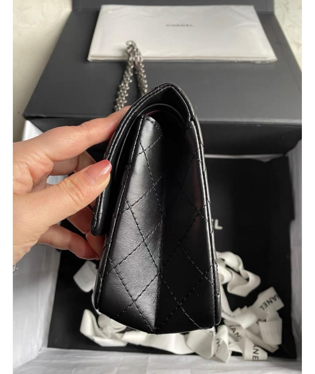 CHANEL Черная кожаная сумка через плечо, фото 6