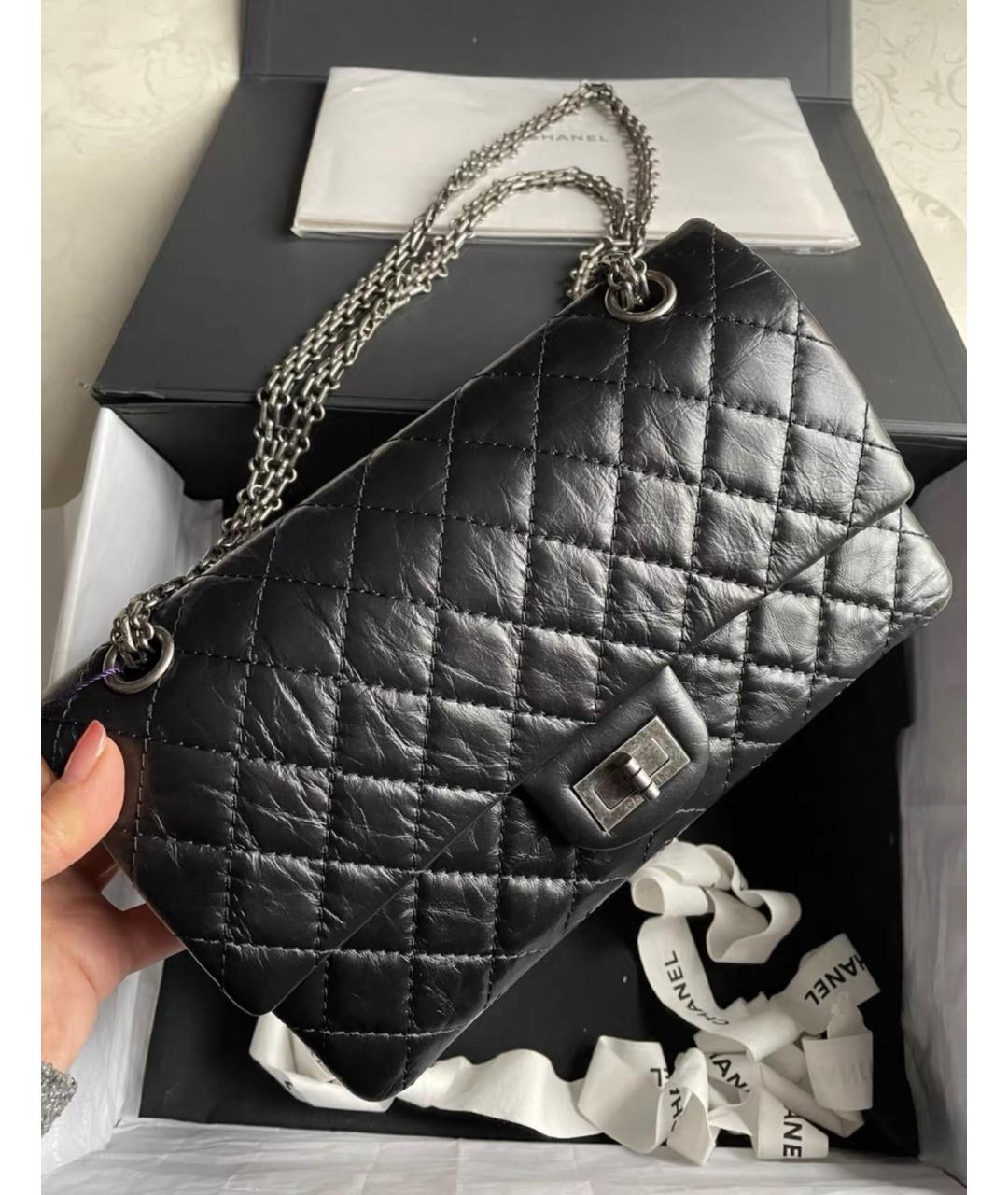 CHANEL Черная кожаная сумка через плечо, фото 4