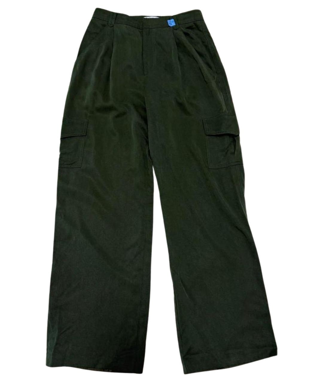 REFORMATION Зеленые брюки широкие, фото 1