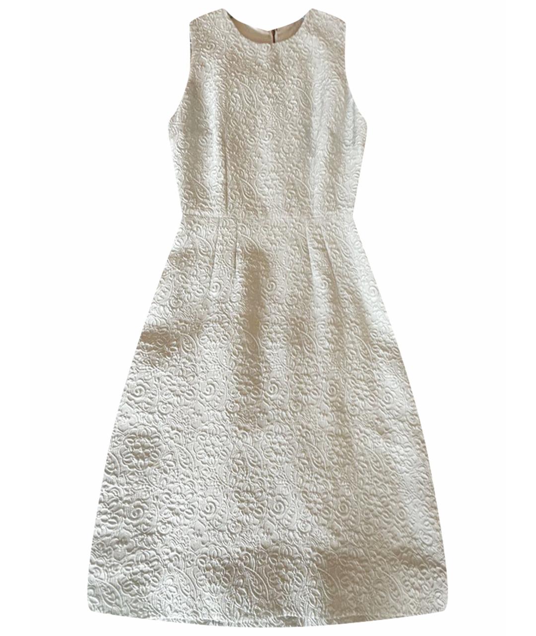 DOLCE&GABBANA Голубое креповое коктейльное платье, фото 1