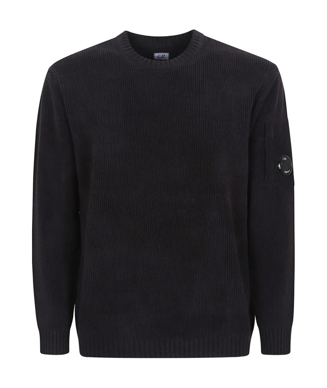CP COMPANY Черный хлопковый джемпер / свитер, фото 1