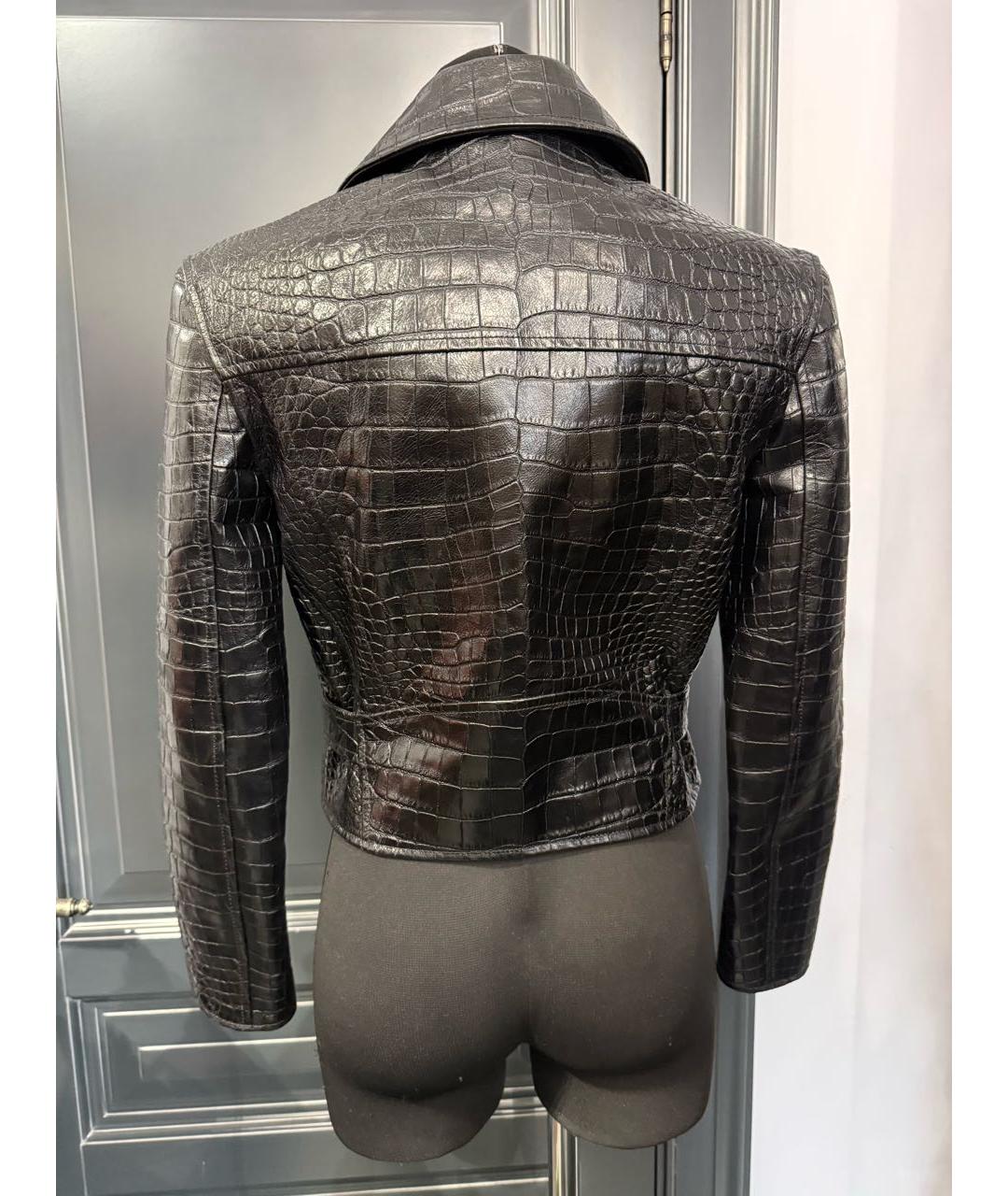 SAINT LAURENT Черная кожаная куртка, фото 7