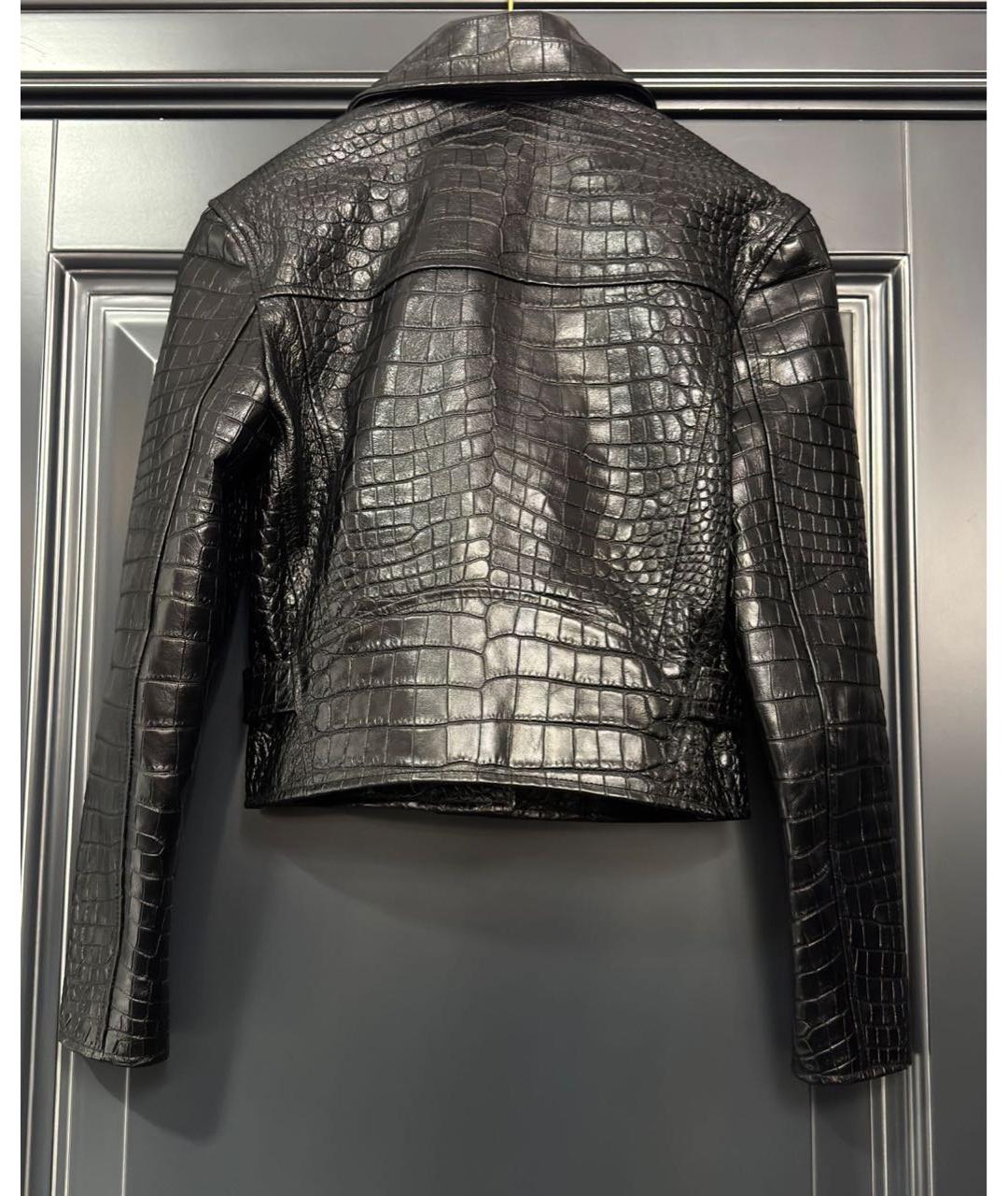 SAINT LAURENT Черная кожаная куртка, фото 2