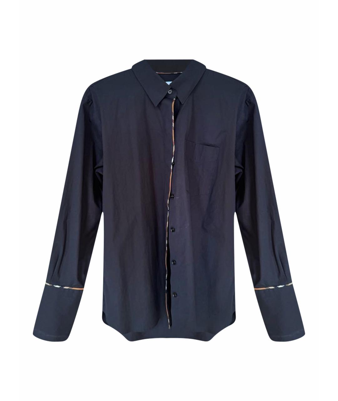 BURBERRY Черная хлопковая рубашка, фото 1