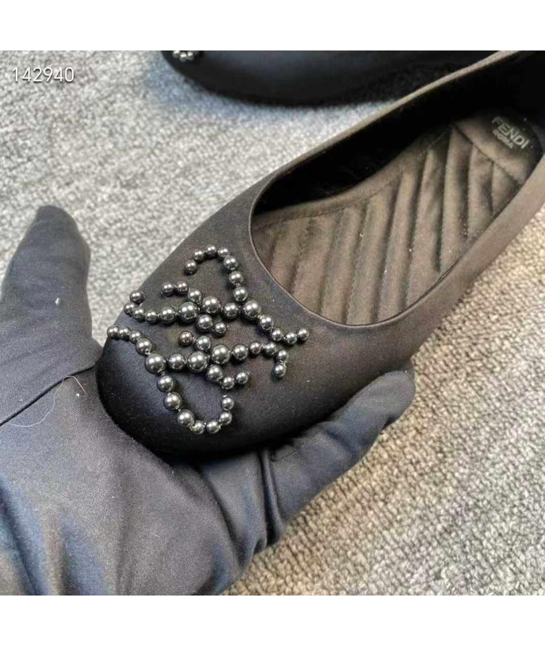 FENDI Черные мокасины, фото 5