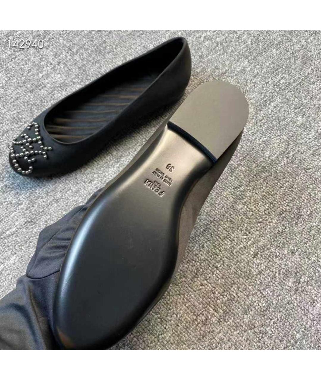 FENDI Черные мокасины, фото 7