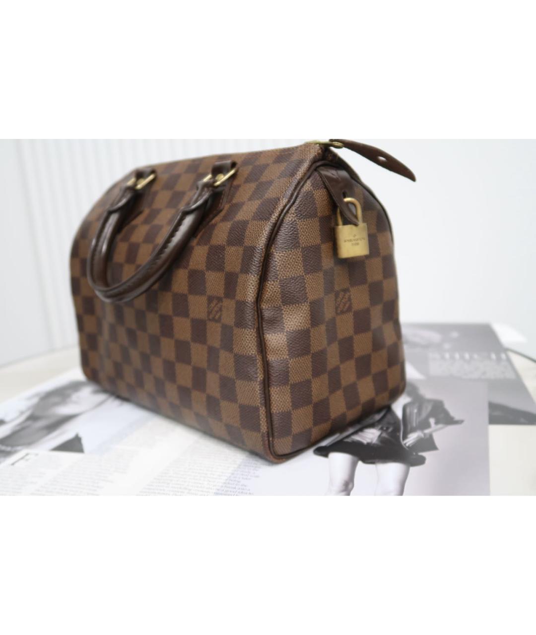 LOUIS VUITTON Коричневая сумка с короткими ручками, фото 3