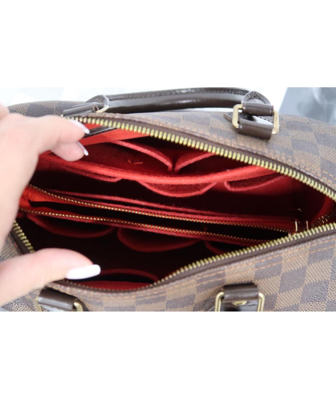 LOUIS VUITTON Коричневая сумка с короткими ручками, фото 5