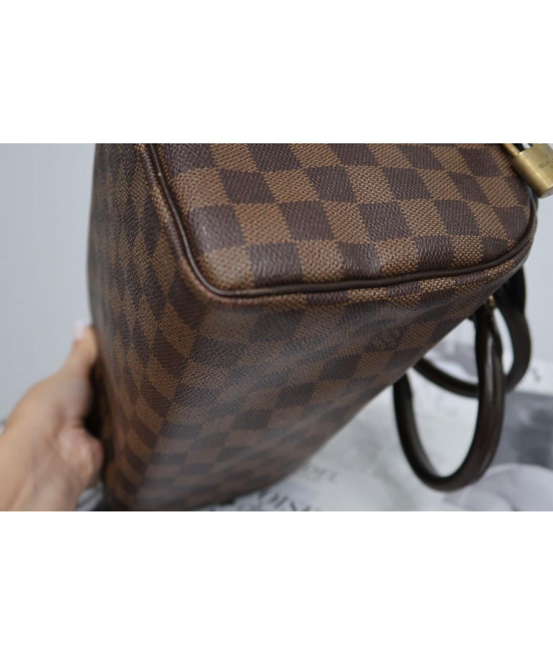 LOUIS VUITTON Коричневая сумка с короткими ручками, фото 8