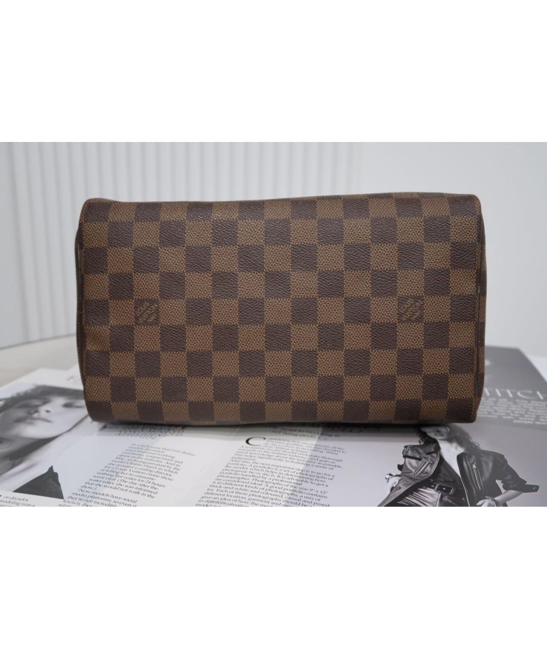 LOUIS VUITTON Коричневая сумка с короткими ручками, фото 9