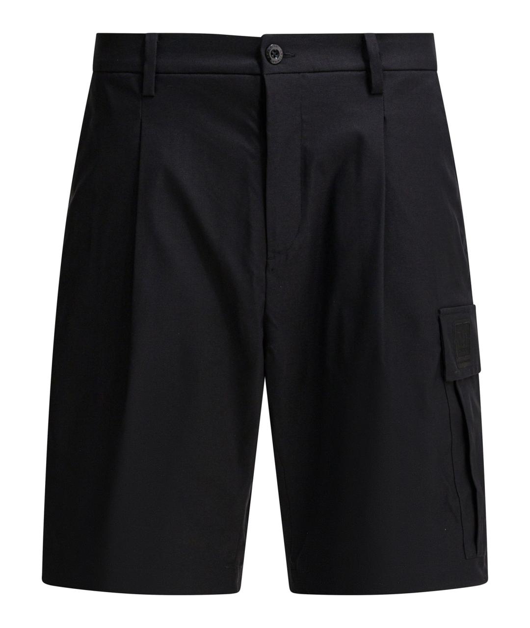 CP COMPANY Черные полиэстеровые шорты, фото 1