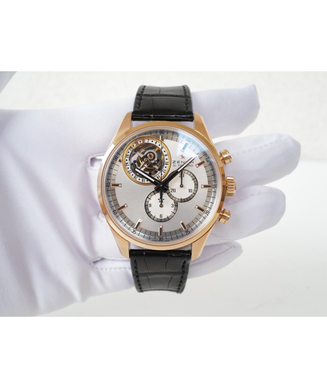 ZENITH Розовые часы из розового золота, фото 2