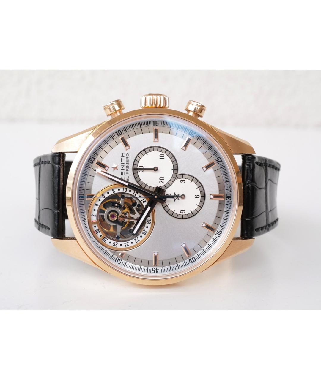 ZENITH Розовые часы из розового золота, фото 3