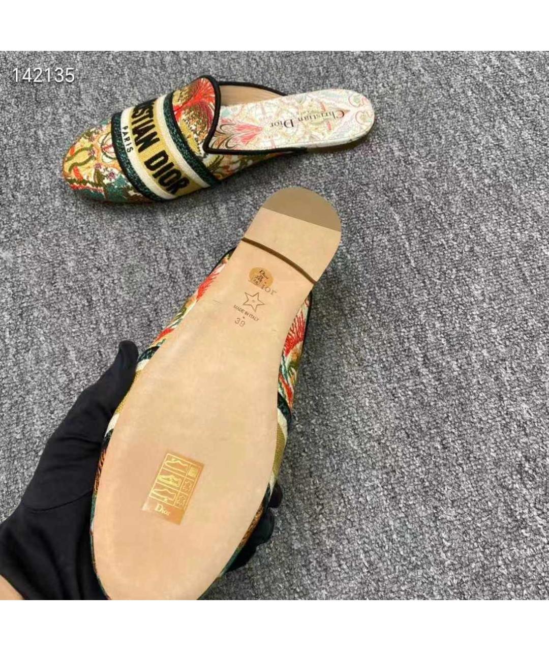 CHRISTIAN DIOR Мульти босоножки, фото 6