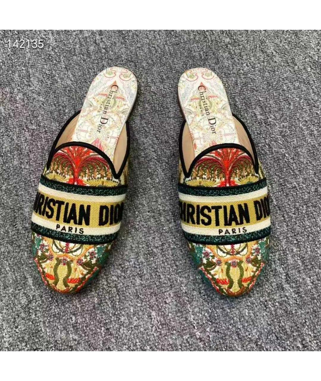 CHRISTIAN DIOR Мульти босоножки, фото 4