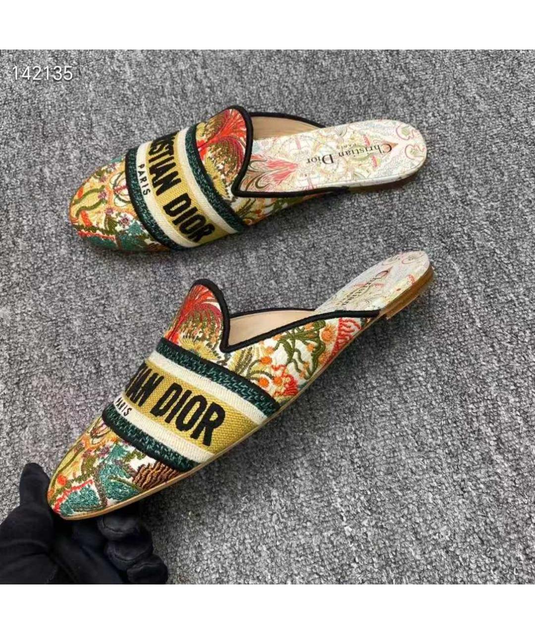 CHRISTIAN DIOR Мульти босоножки, фото 7