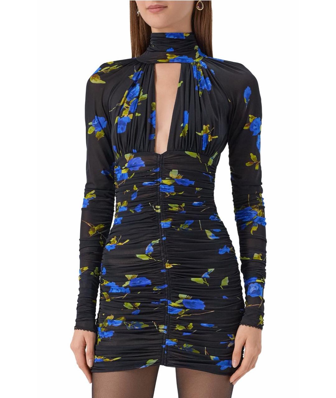 BLUMARINE Черное полиамидовое повседневное платье, фото 3