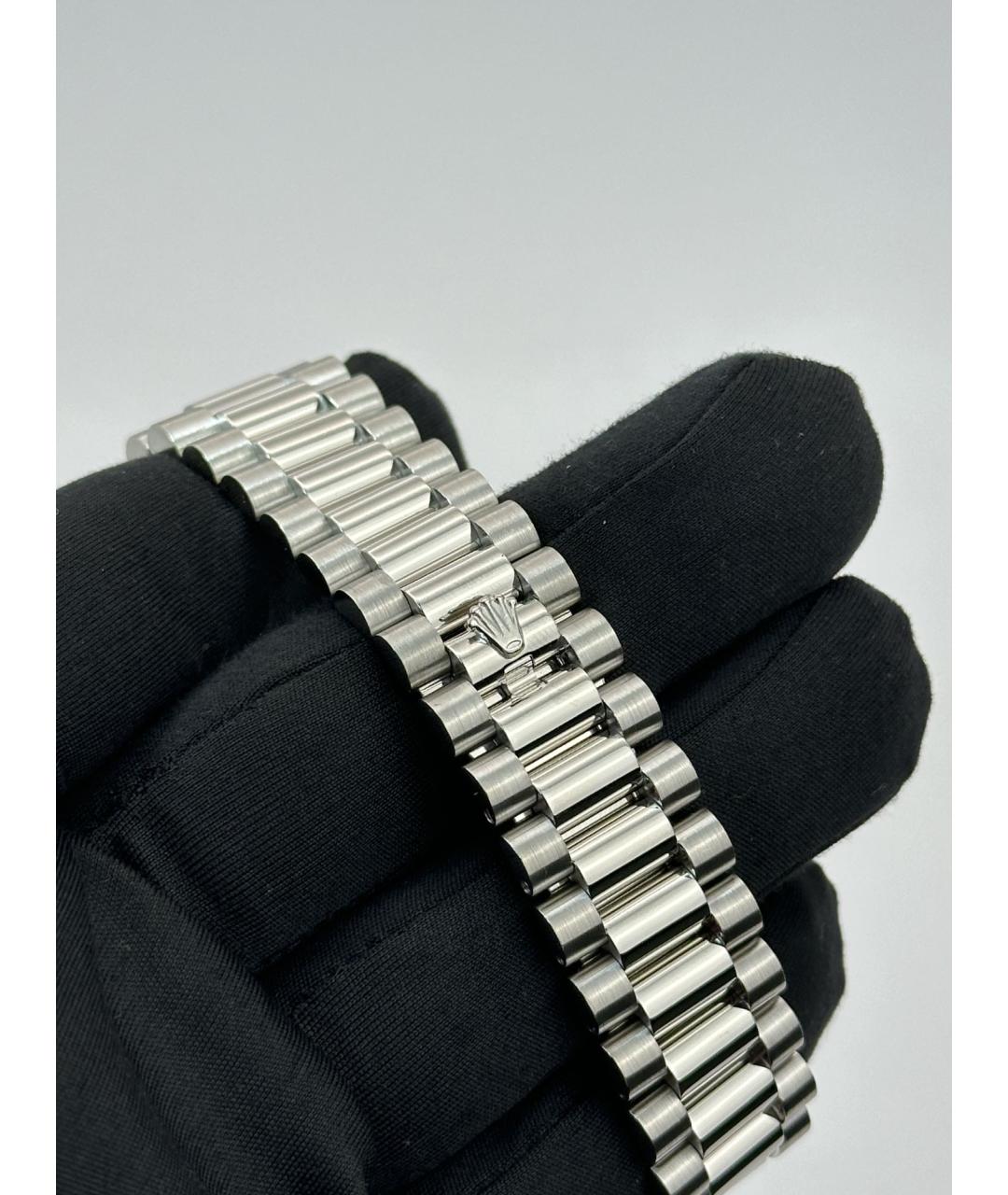 ROLEX Голубые платиновые часы, фото 4