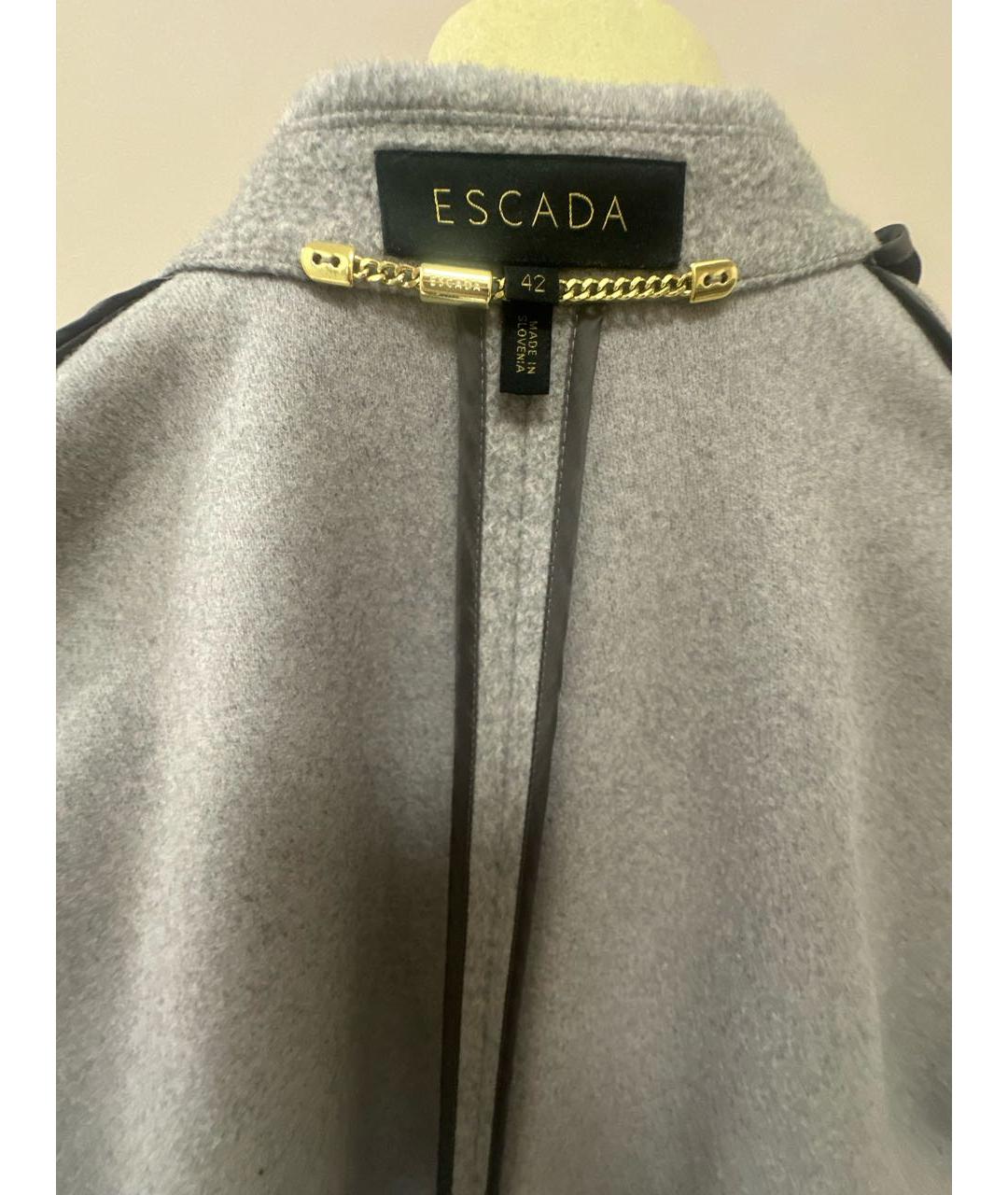 ESCADA Серое шерстяное пальто, фото 3