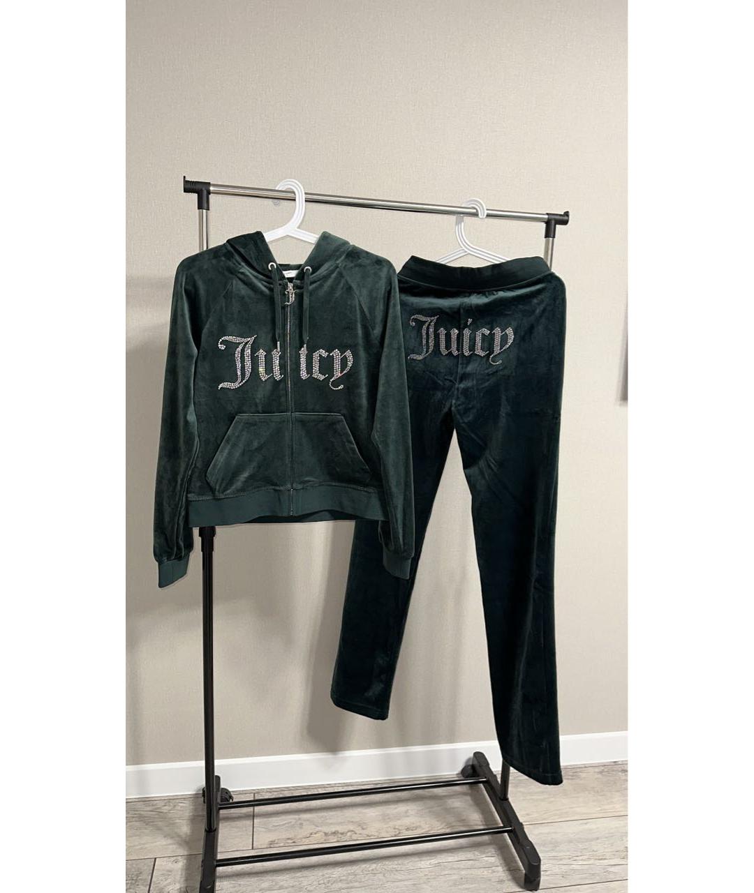 JUICY COUTURE Зеленый велюровый спортивные костюмы, фото 8