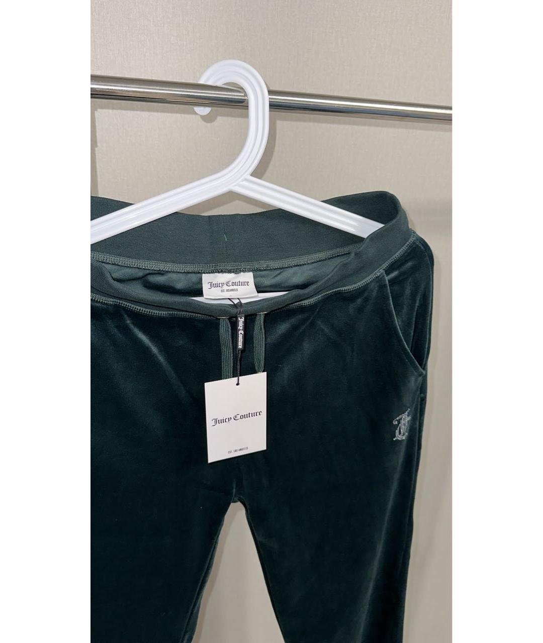 JUICY COUTURE Зеленый велюровый спортивные костюмы, фото 7