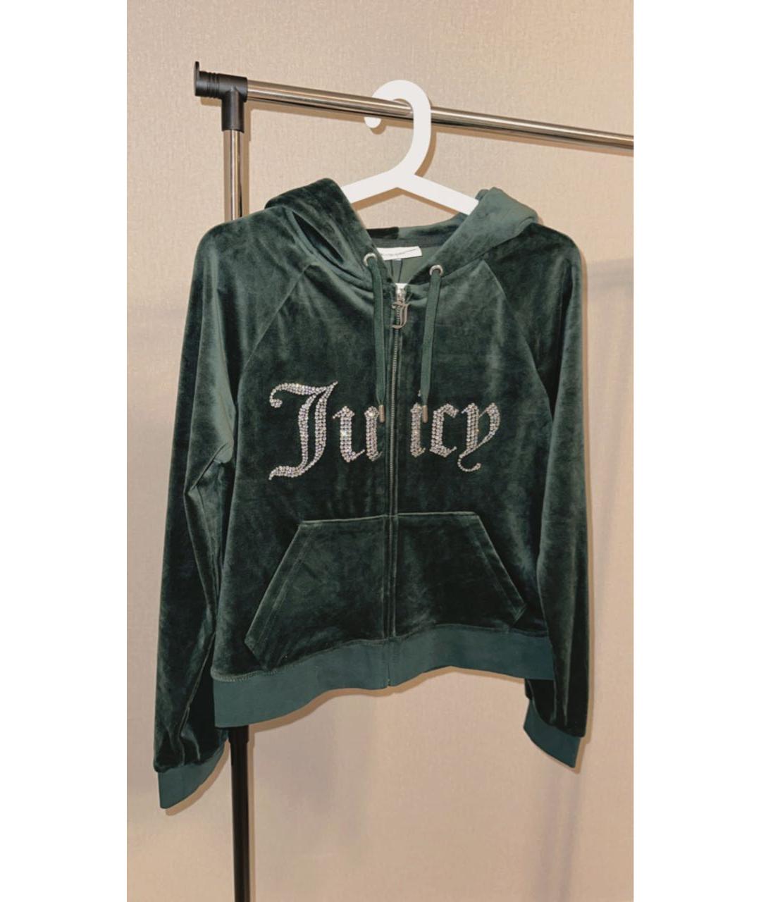JUICY COUTURE Зеленый велюровый спортивные костюмы, фото 2