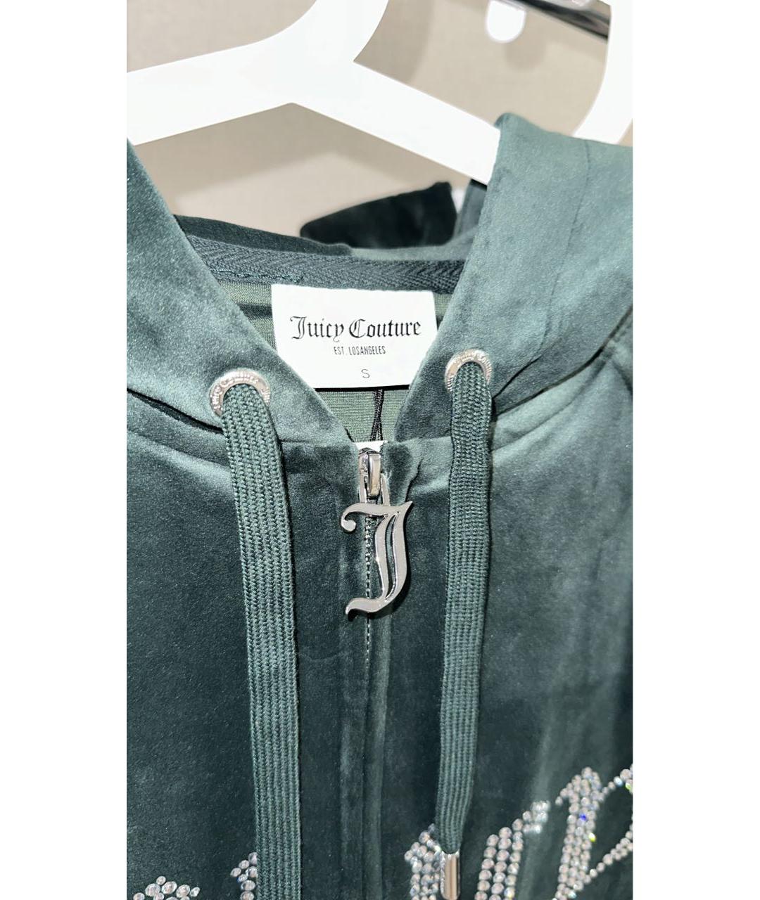 JUICY COUTURE Зеленый велюровый спортивные костюмы, фото 6