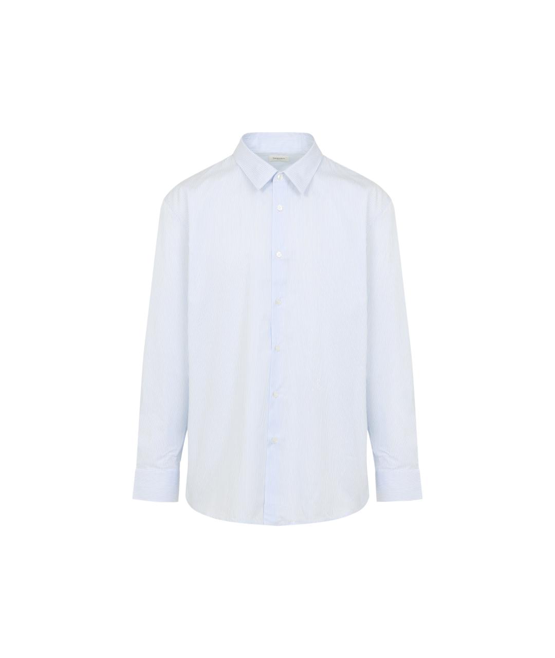 SAINT LAURENT Голубая хлопковая классическая рубашка, фото 1