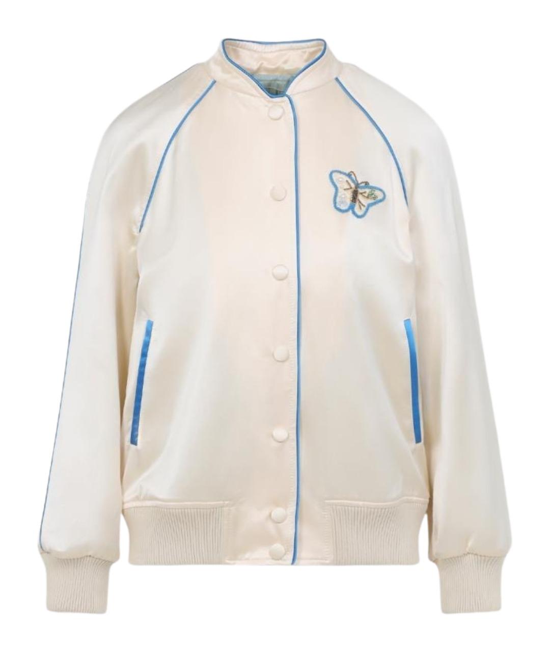 VALENTINO Бежевая вискозная куртка, фото 1