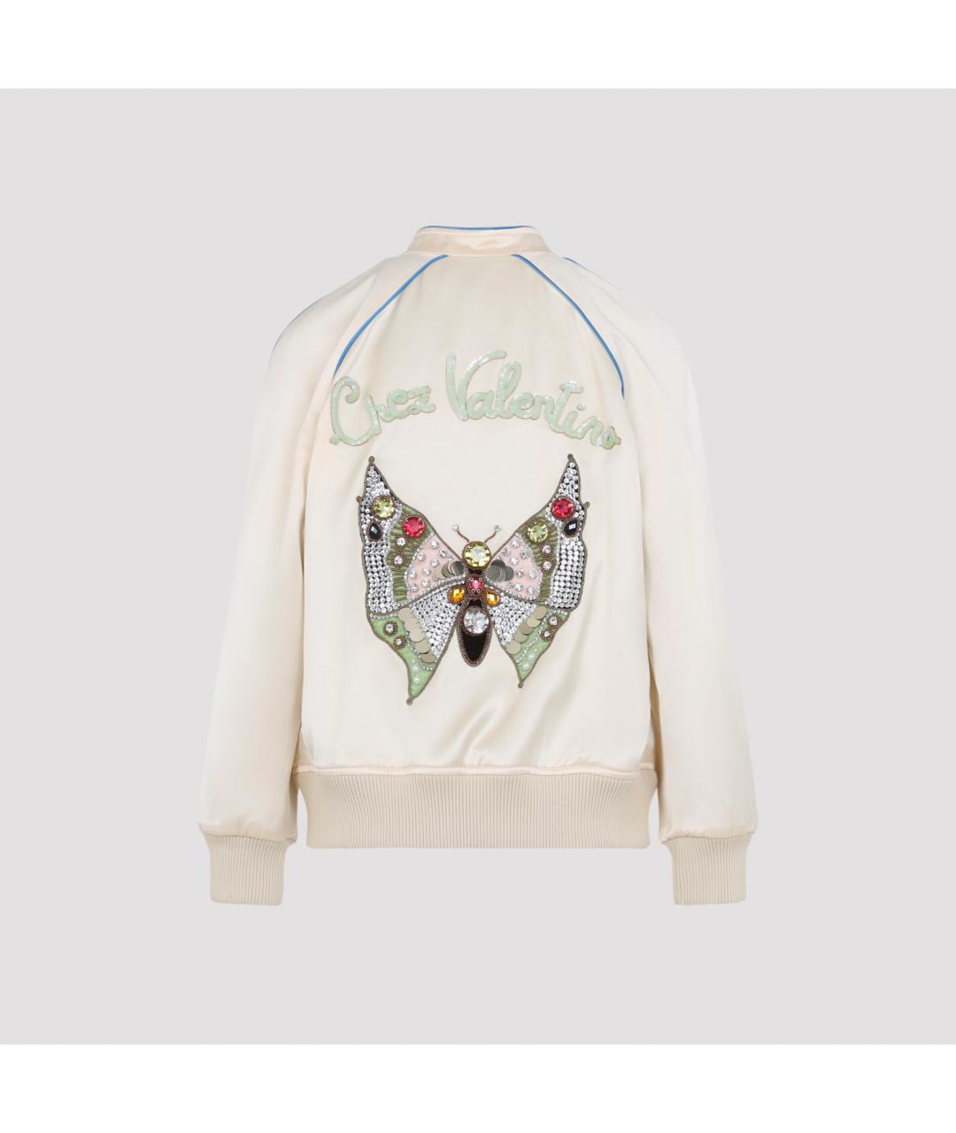 VALENTINO Бежевая вискозная куртка, фото 2