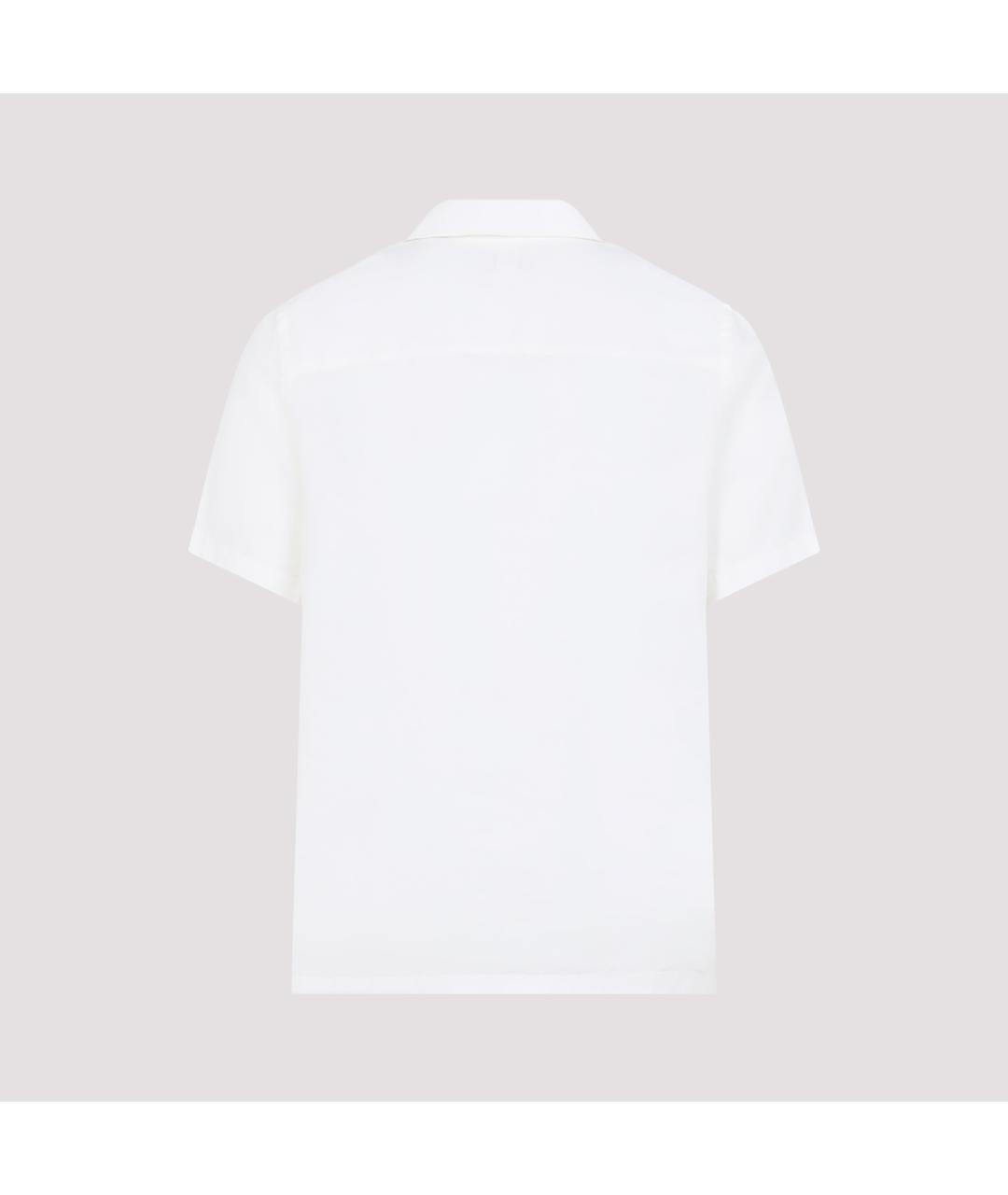 CANALI Белая льняная кэжуал рубашка, фото 2