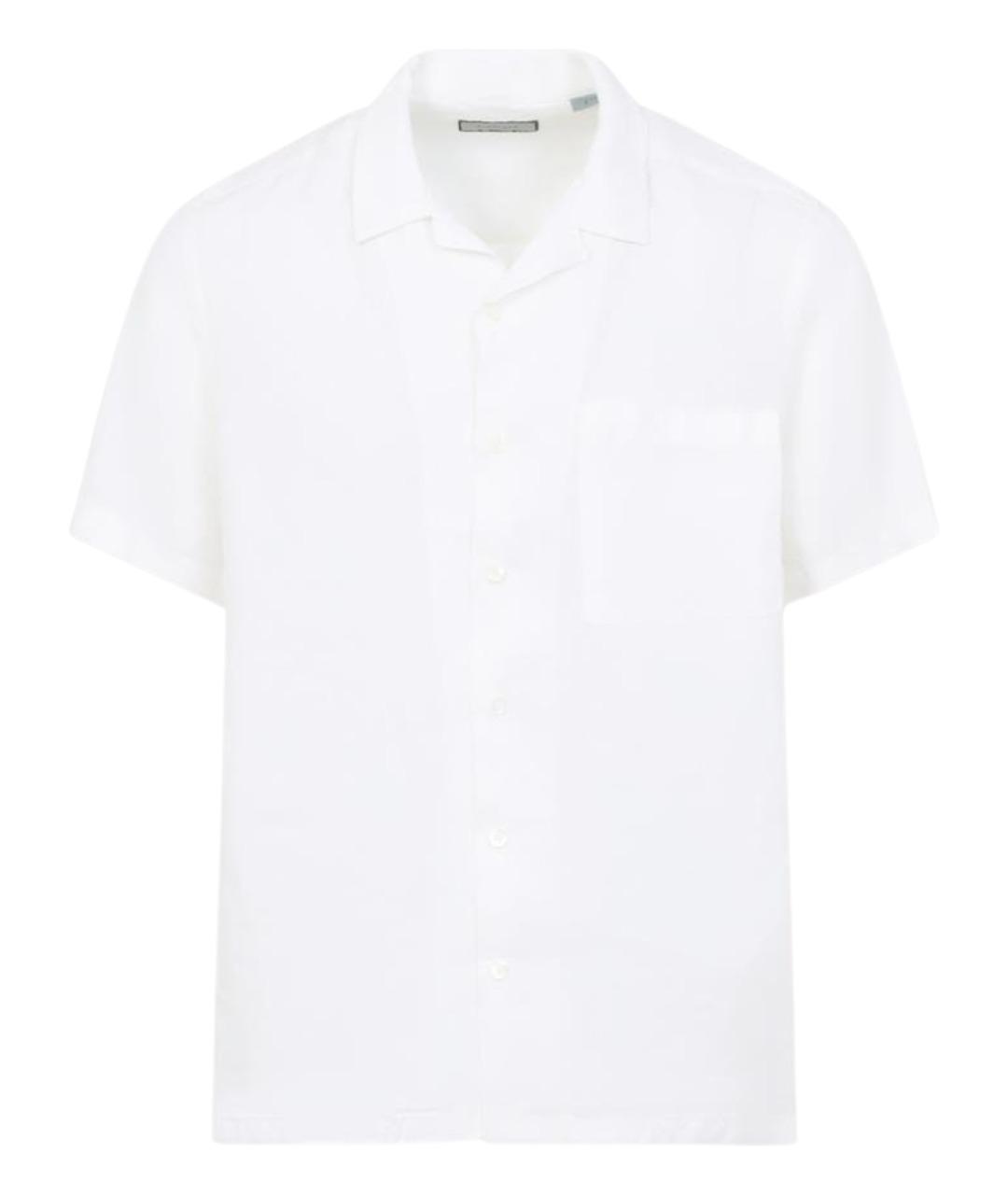 CANALI Белая льняная кэжуал рубашка, фото 1