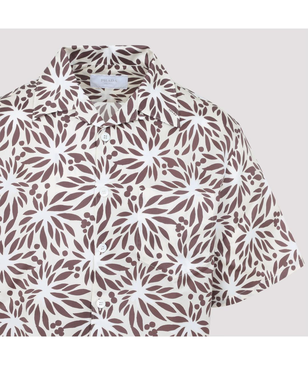 PRADA Мульти хлопковая кэжуал рубашка, фото 3